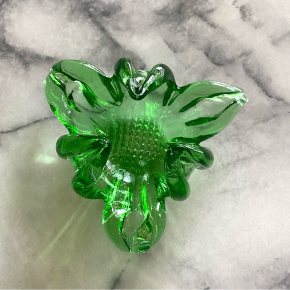 Vintage Mid-Century Emerald Green Glass - Picture 4 of 8